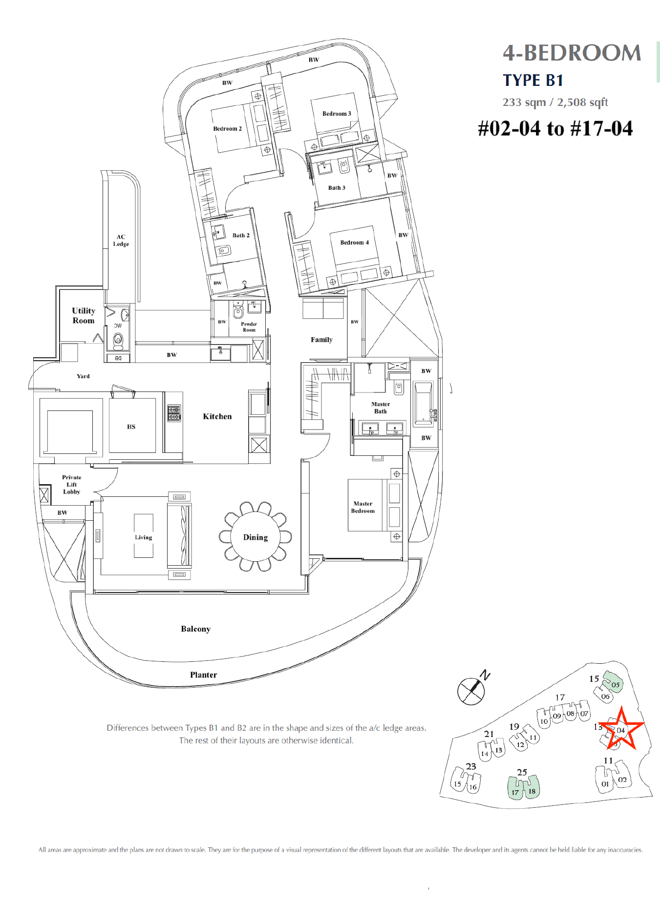 B1 Stack 4 floor plan